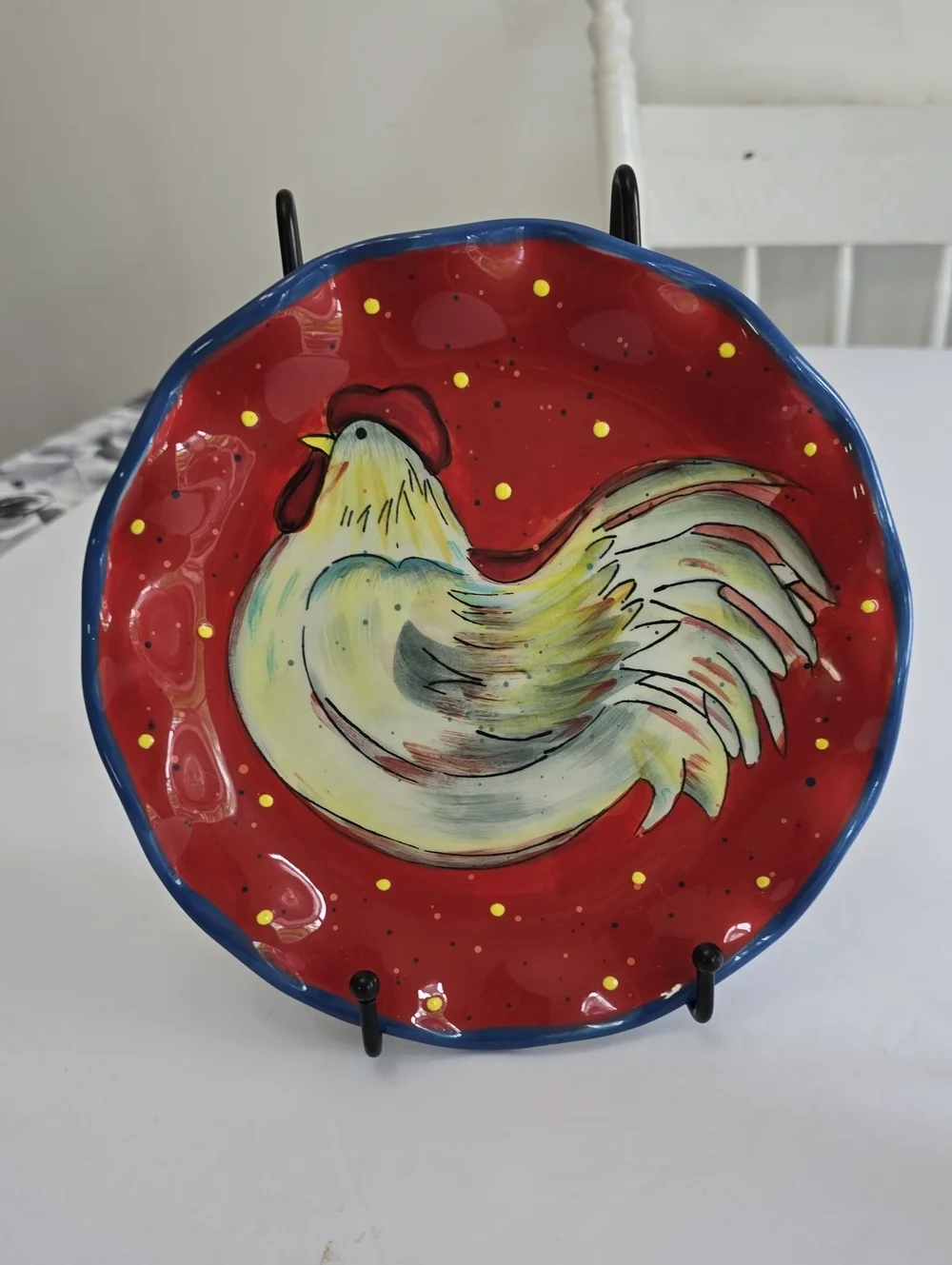 Susan Winget Set Of 2 Certified International Country Collage Salad Plates
